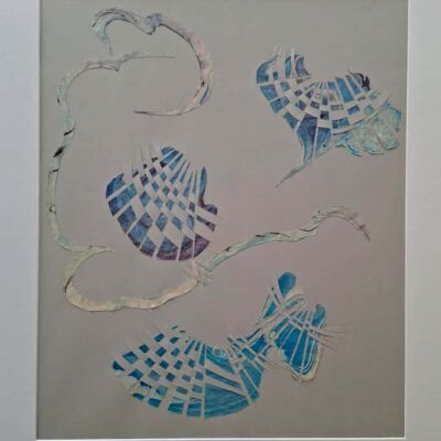 Claudia Rose Rochen, Muschel, Wal, Papiercollage