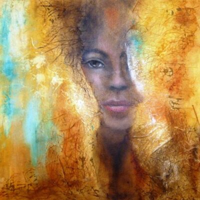 Gudrun Schindele Verborgen 60 x 60 Öl-Acryl
