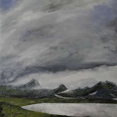Herbert Rauer Grönland Acryl auf HDF Platte 90 x 70 cm.JP G