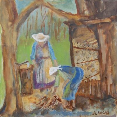 Hildegard Rasch Am Holzplatz Acryl